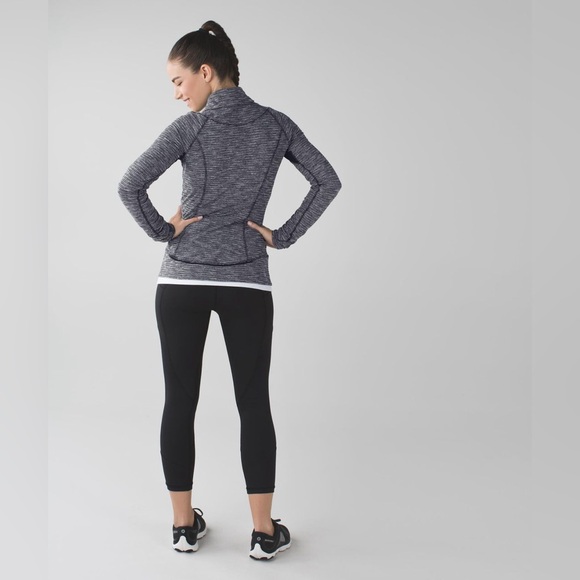 LULULEMON | Women’s Size 6 Think Fast Pullover in Coco Pique Black - Picture 2 of 14